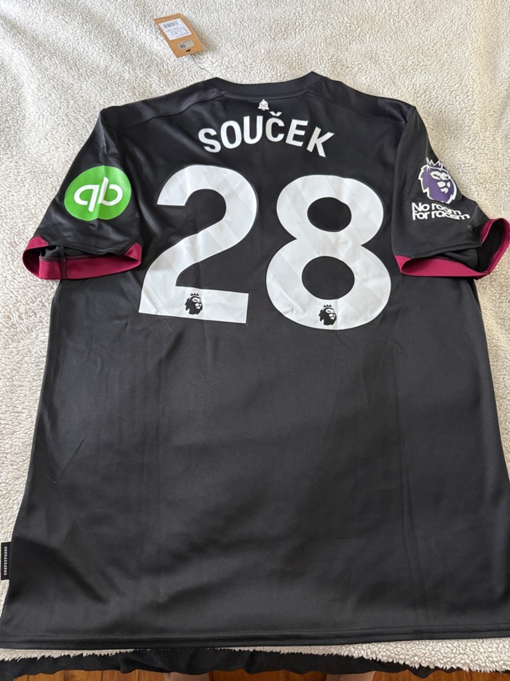 West Ham United #28 Tomas Souček 2024-25 Away Umbro Jersey